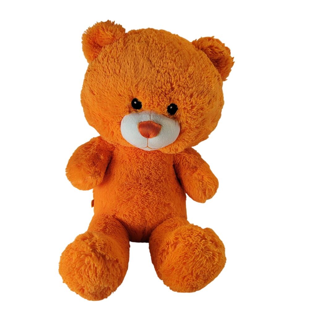 Build-A-Bear 17" Orange Teddy Bear Plush Toy Soft Stuffed Animal Plushie Stuffie